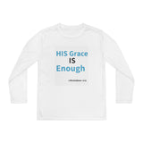 Youth Long Sleeve Tee: HIS Grace IS Enough - Inspirational, Faith-Based Apparel, Perfect for Church, Gifts, Cozy Wear