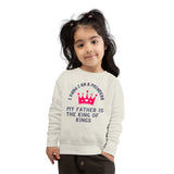 Toddler Sweatshirt - "Princess" Design for Little Royals, Kids' Fashion, Birthday Gift, Christening, Family Events