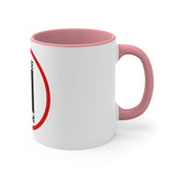 Pause+Pray Red Accent Mug, 11oz