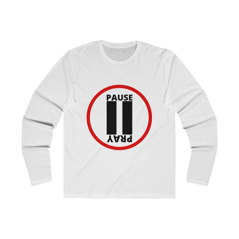 Pause+Pray Long Sleeve Red/White Logo
