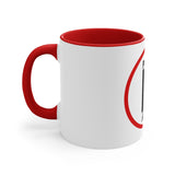 Pause+Pray Red Accent Mug, 11oz
