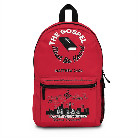 The Gospel Backpack (Red & Blk)