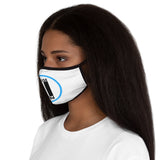 Pause+Pray Turquoise/White Logo Mask