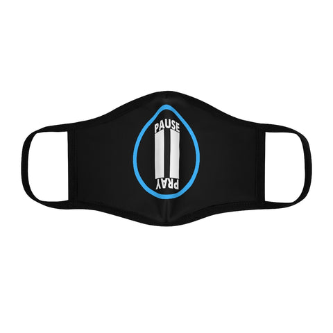 Pause+Pray Turquoise Logo Mask