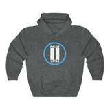 Pause+Pray Turquoise/White Hoodie