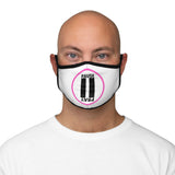 Pause+Pray Pink/White Logo Mask