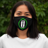 Pause+Pray Lime Logo Mask