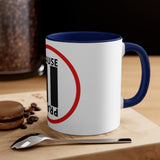 Pause+Pray Red Accent Mug, 11oz