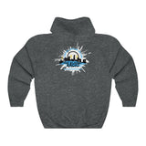 Pause+Pray Turquoise/White Hoodie