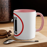 Pause+Pray Red Accent Mug, 11oz