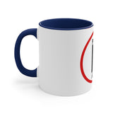 Pause+Pray Red Accent Mug, 11oz