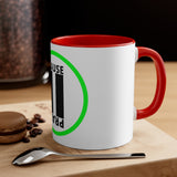 Pause+Pray Green Accent Mug, 11oz
