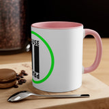 Pause+Pray Green Accent Mug, 11oz