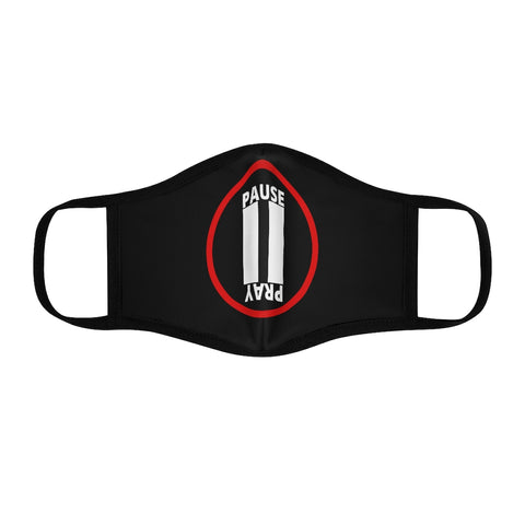 Pause+Pray Red Logo Mask