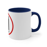 Pause+Pray Red Accent Mug, 11oz