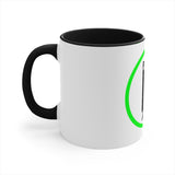 Pause+Pray Green Accent Mug, 11oz