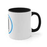 Pause+Pray Turquoise Accent Mug, 11oz