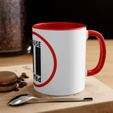 Pause+Pray Red Accent Mug, 11oz