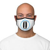 Pause+Pray Turquoise/White Logo Mask