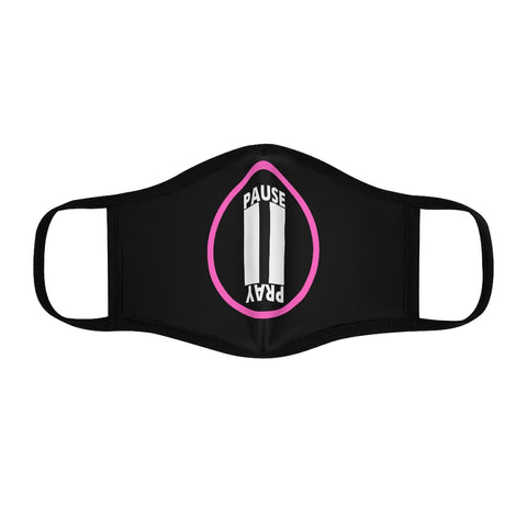 Pause+Pray Pink Logo Mask