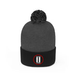Pause+Pray Red/White Pom Pom Beanie