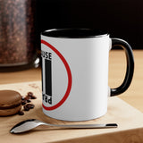 Pause+Pray Red Accent Mug, 11oz