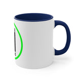 Pause+Pray Green Accent Mug, 11oz