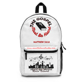 The Gospel Backpack (White & Red)