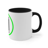Pause+Pray Green Accent Mug, 11oz