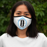 Pause+Pray Turquoise/White Logo Mask