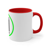 Pause+Pray Green Accent Mug, 11oz