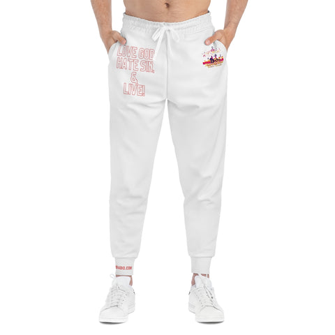 MBH Radio Sweats - White/ Red