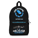 The Gospel Backpack (Blk & Blue)